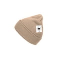 thumbnail image 2 of Top Headwear Solid Color Long Beanie, Khaki, 2 of 5