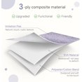 thumbnail image 3 of Large 11x11 Inch Cube Storage Bins with Cotton Handles for Closet, Shelves, Clothes, Towel (White/Purple-6 Pack), 3 of 18