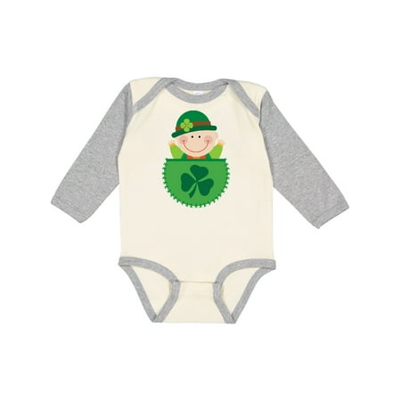 

Inktastic Irish Leprechaun St Patricks Gift Baby Boy or Baby Girl Long Sleeve Bodysuit