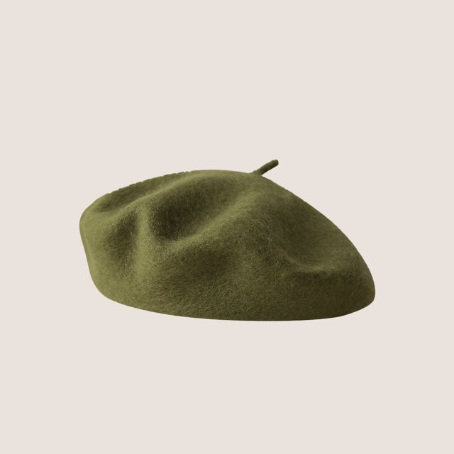 LinYooLi Hot Selling Autumn And Winter Wool Beret For Girls, Artistic And Retro, Versatile Korean Version Painter Hat, English Solid Color Felt Hat