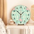 thumbnail image 3 of YladaFaie Vintage Flamingo Wall Clock Battery Operated Silent Non Ticking Clocks Decorative Animal Flamingo Spring Summer Arabic Numbers Handing Clocks for Living Room Decor 10 Inch, 3 of 7