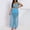 Blue 30, variant on Karymi Summer Tops for Women 2025 3-Piece Outfit, Square Neck Sleeveless Crop Tank Top High Waist Shorts Pleated Sheer Mesh Maxi Skirt, Beach Cover-Up Set 3/4 Length Sleeve Womens Tops