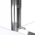 thumbnail image 6 of DreamLine Duet 30 in. D x 60 in. W x 74 3/4 in. H Semi-Frameless Bypass Shower Door in Chrome and Right Drain Biscuit Base, 6 of 15