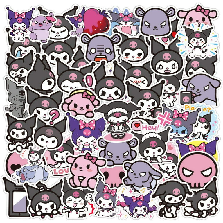 50pcs Sanrio Stickers Hello Kitty Stickers Kuromi My Melody Cute
