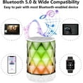 thumbnail image 6 of LFS Portable Bluetooth Speakers with Lights, Night Light Wireless Speakers, RGB Color Change, TWS Pairing, Waterproof Small Speaker for Home, Party, Outdoor-White, 6 of 7
