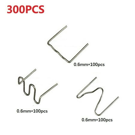 

GLFILL 300Pcs 0.6/0.8Mm Hot Stapler Staples For Plastic Welder/Car Bumper Repair Kit