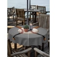 thumbnail image 6 of Outdoor Tablecloth with Umbrella Hole, Gray Baseball Spillproof Waterproof Outdoor Table Cover, Modern Sport Games Watercolor Patio Tablecloths for Party/Garden/Picnic, Round 54 inch, 6 of 9