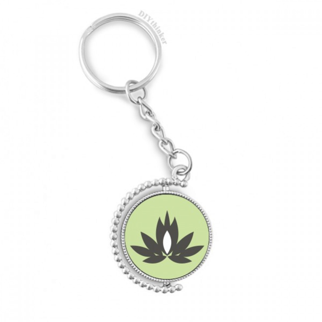 culture lotus china pattern rotatable keyholder disc accessories chain clip