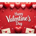 thumbnail image 4 of Valentine's Day Party Decoration Backdrop with Red Roses and Gift Box Background Hearts Banner Holiday Event Background Photo Props Romance, 4 of 4
