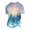 Blue, variant on FOPSUFGWFO Christmas Printed T-Shirt for Men Short Sleeve Crew Neck Tops Casual Lounge Festive Blouses for Party M