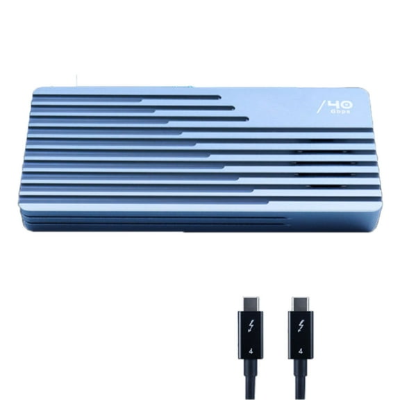 Aluminum Case ASM2464 USB 4 NVMe HDDs Enclosure 40Gbps Silents Fan for Thunderbolt4