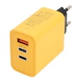 thumbnail image 1 of Bloque de Carga USB C, Adaptador de Corriente de 3 Puertos PD 65W, Enchufe de Pared QC3.0 en Carga Rápida USB Único Tipo C Dual para ios para Teléfonos ios 15, 14, 13, 13, 13, 13,, 1 of 7