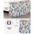 thumbnail image 3 of Ocean Coastal Wrap Around Bed Skirts for Queen Bed 16" Drop,Bed Skirt with Adjustable Elastic Belt Dust Ruffle Bed Valance for Bedroom Hotel Summer Nautical Starfish Conch Shells Bed Frame Cover, 3 of 7