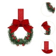 thumbnail image 6 of FVDPWYE 6Pcs Christmas Cabinet Wreaths Artificial Wreath Front Door with Bowknot Hanging Red, 6 of 9