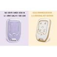thumbnail image 3 of OFFCURVE for Chevy Key Fob Cover Soft TPU Full Protection Key Shell Key Case Compatible with 2017-2021 Chevrolet Silverado Suburban Tahoe GMC Acadia Sierra Terrain Yukon (White Silver, 6 Button), 3 of 8