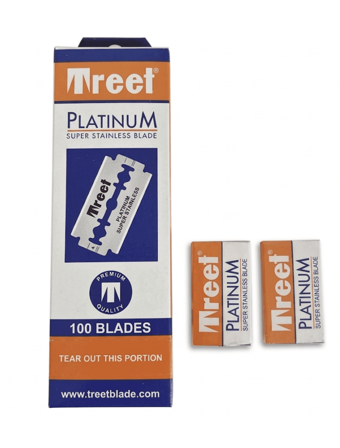 200 Treet Platinum Super Stainless Double Edge Safety Razor