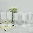 thumbnail image 4 of AMERTEER [Verres à Champagne Réutilisables] 3/6/9/12/20 Pcs Gobelet Blanc Simple Réutilisable Verres à Cocktail / Tasse à Jus Sucré pour Maison Mariage Hôtel Fête Noël Halloween, 4 of 6