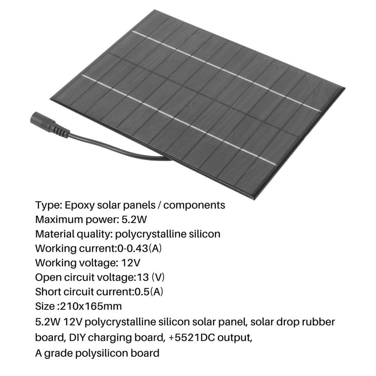 Panel Solar 12V  Solar Components