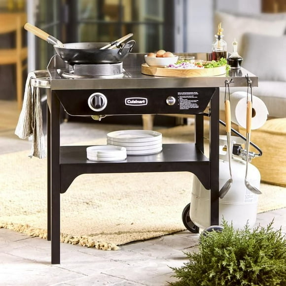 Station wok extérieure Cuisinart, avec wok en acier au carbone de 14 po