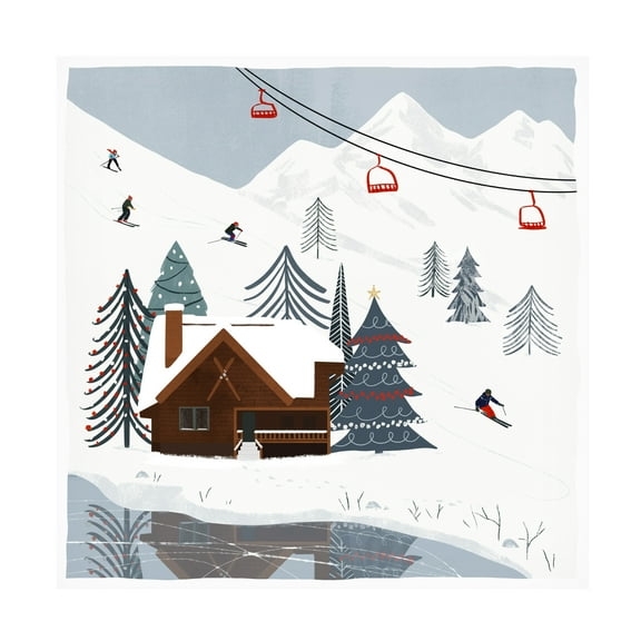 Victoria Barnes 'Ski Slope II' Canvas Art