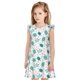 thumbnail image 1 of Balery Sea Turtle Camisón de princesa para niñas, pijama de algodón con mangas abullonadas, suave y bonito.-Large, 1 of 6