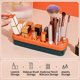 thumbnail image 2 of Vitrina organizadora de cosméticos - Estante de silicona para almacenamiento de cosméticos para lápiz labial (verde oscuro) Rojo Verde, 2 of 5