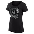 thumbnail image 2 of Women's G-III 4Her by Carl Banks Black Los Angeles Kings Super-Slim Fit Lightweight Collage Team Graphic T-Shirt, 2 of 3