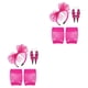 thumbnail image 3 of Sonducket 1 Juego de aros para el pelo coloridos, buena elasticidad, pendientes relámpago, diseño de ganchos para las orejas, aspecto atractivo Rosa roja 2Conjunto, 3 of 6