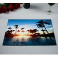 thumbnail image 2 of Mantel Individual ABPHQTO Hermosa puesta de sol En Un Resort de Playa En Los Trópicos 30x45 cm Paquete de 2, 2 of 2