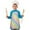 Pastel Color Checkered, variant on Pastel Color Checkered Pattern Kids Aprons for Girls and Boys,Adjustable Neck Strap Toddler Aprons for Kids Cooking Baking