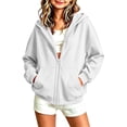 thumbnail image 2 of Toddler Sweatshirt Dqueduo Kids' Zip Up Hoodie Casual Long Sleeve Hooded Sweatshirt Jacket With Front Pocket For Daily Wear, 2 of 6