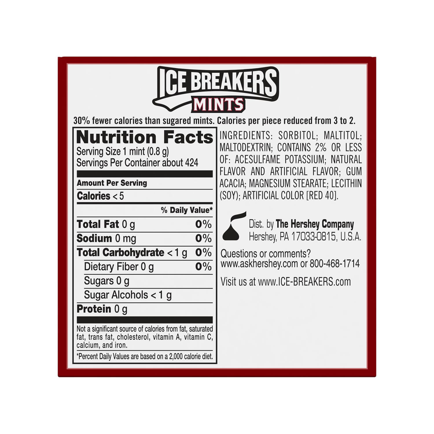 ICE BREAKERS, Cinnamon Sugar Free Breath Mints, 1.5 oz, Tins (8 Count) -  Walmart.com