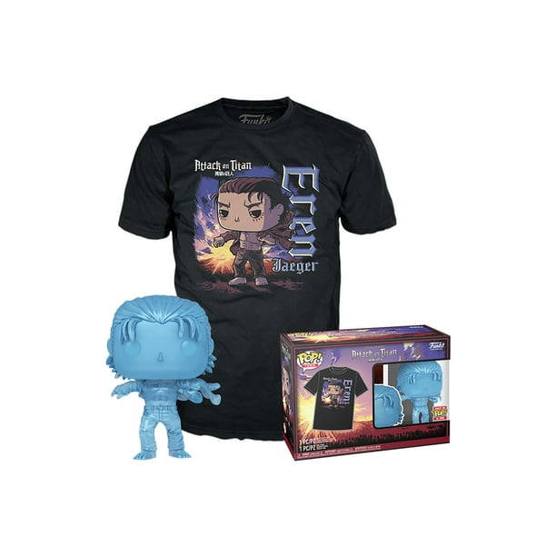 Funko POP! Attack on Titan Eren Jaeger 1321 T-Shirt Bundle XL