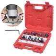 thumbnail image 3 of Router Bits Set TCT Tungsten Carbide Tribure Router Bits DIY Router Bits Accessories 15PCS Handles Joint Tools, 3 of 5