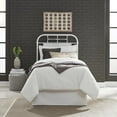 thumbnail image 2 of Liberty Furniture Vintage Series Full Metal Headboard - Antique White - Black, 2 of 2