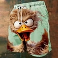 thumbnail image 5 of Xdegoge Funny 3D Animal Print Swim Trunks for Men Quick Drying Board Shorts Novelty Graphic Beachwear Elastic Waist Drawstring Summer Casual Bathing Suits Vacation Shorts, 5 of 5