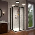 thumbnail image 5 of DreamLine Cornerview 42 in. D x 42 in. W x 74 3/4 in. H Framed Sliding Shower Enclosure and Shower Base Kit in Satin Black, 5 of 14