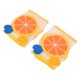 thumbnail image 2 of Rodilleras ajustables para gatear para bebé, transpirables, con patrón de dibujos animados, codera, equipo de ciclismo, color naranja, 2 of 9