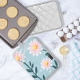 thumbnail image 5 of Pink Daisy Flat Illustration Oven Mitts Pot Holders 2 pcs Heat Resistant for Kitchen Baking Grilling, 5 of 7