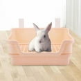 thumbnail image 3 of Rabbit Toilet Pet Pan Potty Trainer Bedding Box Guinea Cage Mount Indoor Hamster Corner Litter for Pets, Ferret ,Bunny ,Galesaur Beige, 3 of 8