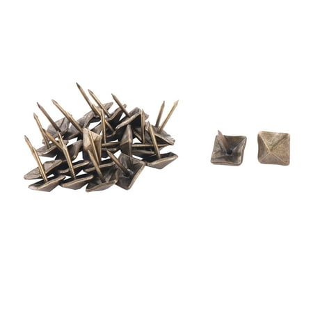 Doors High Tack - Office Metal Square Door Gate Upholstery Tack Pushpin Nail 0.7 Inch Height 24pcs