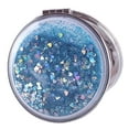 thumbnail image 1 of Visland Makeup Mirror Foldable Portable Shiny Quicksand Double-sided Washable Make Up Clear Cosmetic Mirror Beauty Tools, 1 of 1