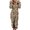 Khaki, variant on Long Sleeve Pajamas for Women New Jumpsuit Women's Fuzzy Pajamas Long Sleeve Adult Onesie Pajamas Winter Rompers Sleepwear Adult Onesie Pajamas Womens Pajamas Jumpsuits Khaki XXL New