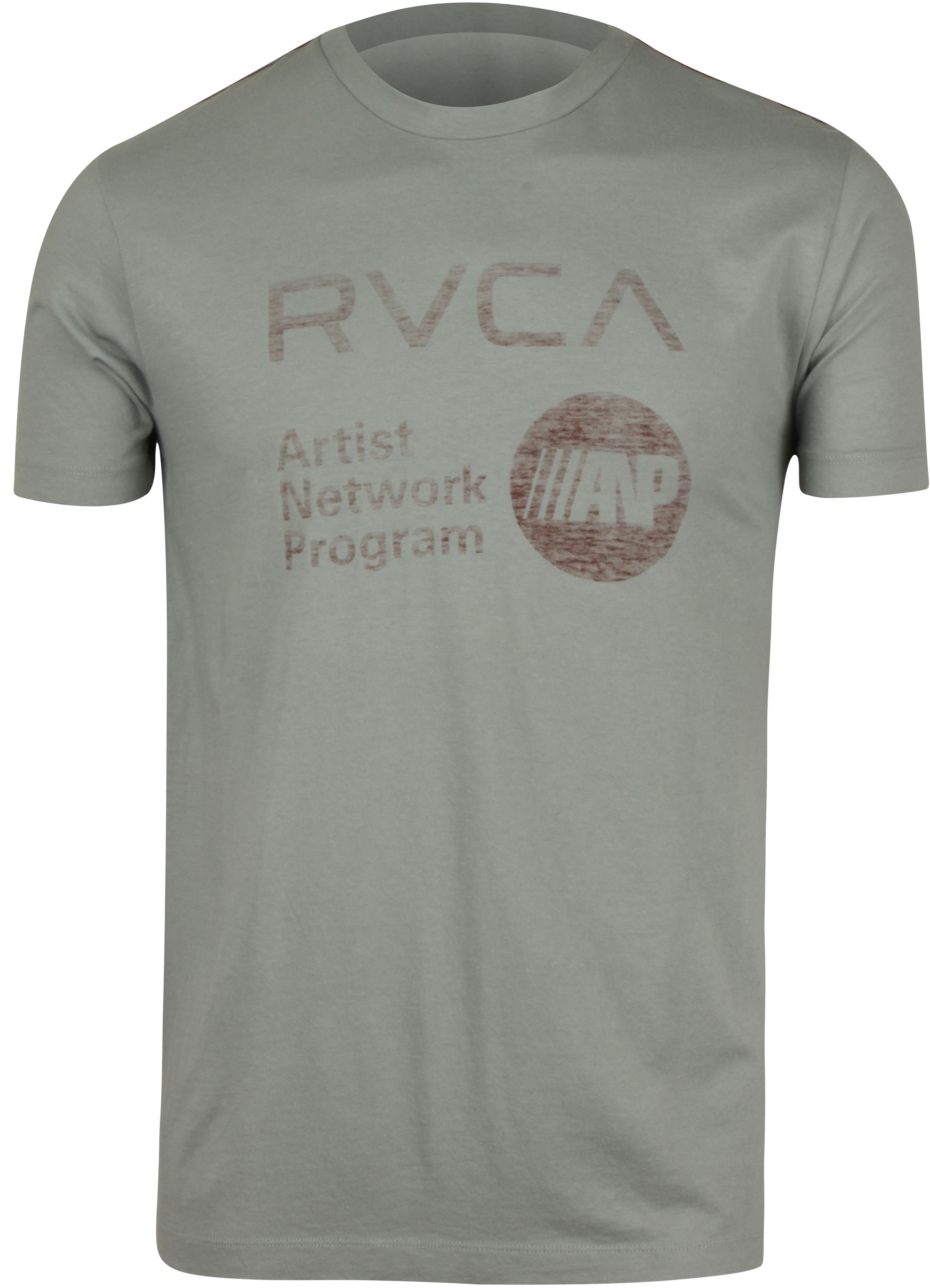 RVCA Mens VA Sport ANP Reverse TShirt Gray/Red Small