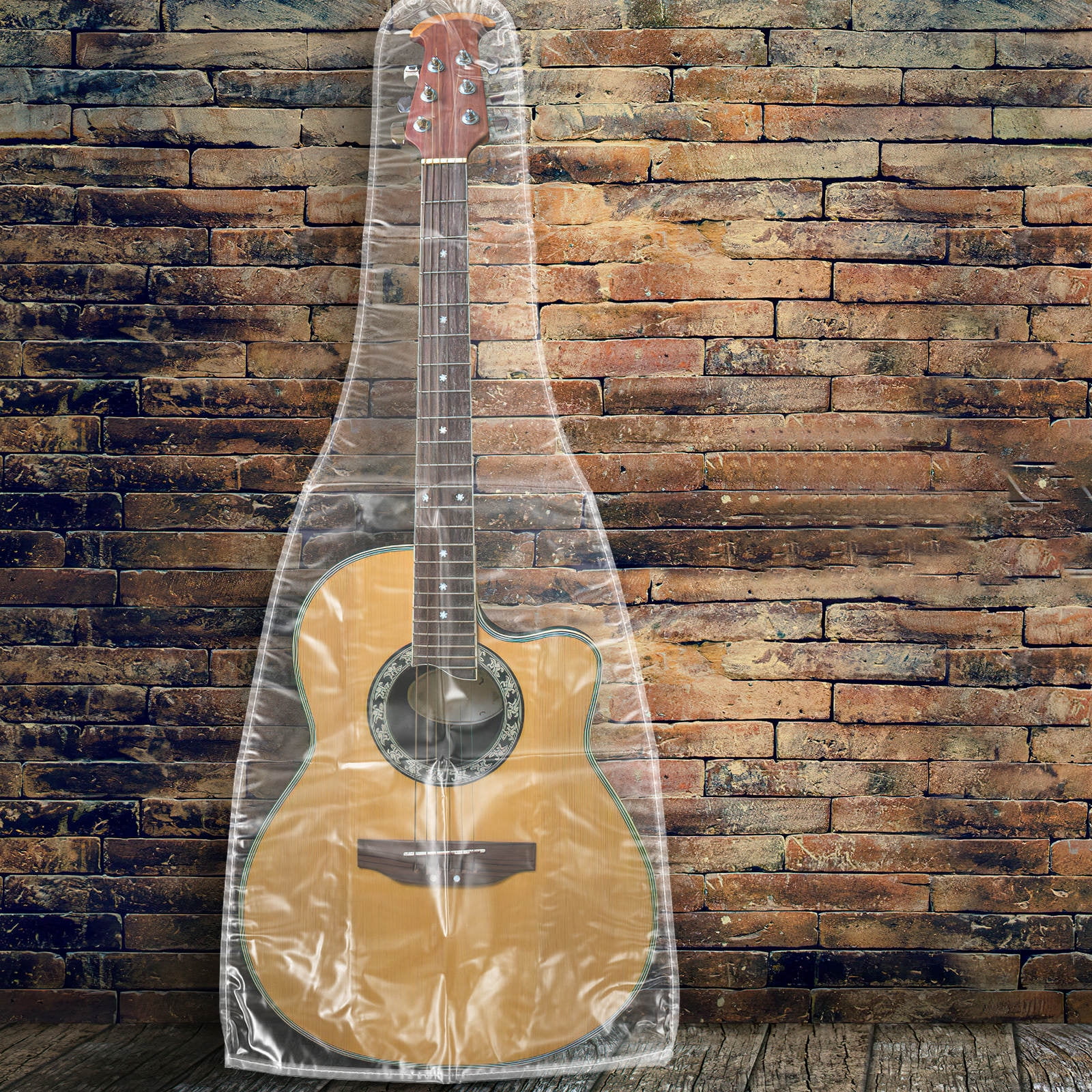 HEALEEP Folding PVC Guitar Cover Practical for Folk Acoustic Electric Guitars 5Pcs