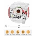 thumbnail image 6 of 13 Inch Round Placemats Set of 6, Christmas Non Slip Heat Insulation PP Table Mats, Xmas Truck Tree Snowflake Red Striped Retro Washable Place Mats for Kitchen Dining Party Table Decor, 6 of 7