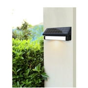 eLEDing Solar Power SMART 180Degree Sensor Selectable LED Flood Wall Light Black