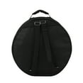 thumbnail image 3 of Compact Snare Drum Bag Backpack Case with Shoulder Strap Outside Pockets Musical Instrument Accessory Black, 3 of 7