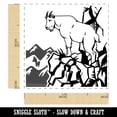 thumbnail image 2 of Rocky Mountain Goat on Ledge Self-Inking Rubber Stamp Ink Stamper - Black Ink - Small 1 Inch, 2 of 7