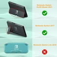thumbnail image 3 of Fintie Carrying Case for Nintendo Switch OLED Model 2021 [Shockproof] Hard Shell Protective Cover Travel Bag w/10 Game Card Slots, Blossom, 3 of 9